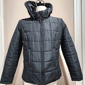 NY&Company Zip-Up Hooded Puffer Jacket Size XL